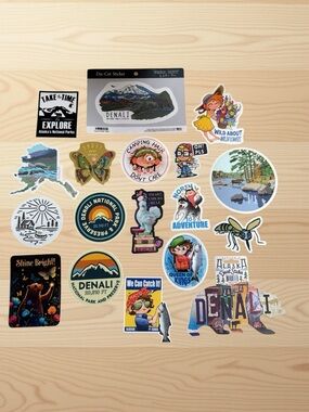 Collection of Various Die-Cut Vinyl Stickers